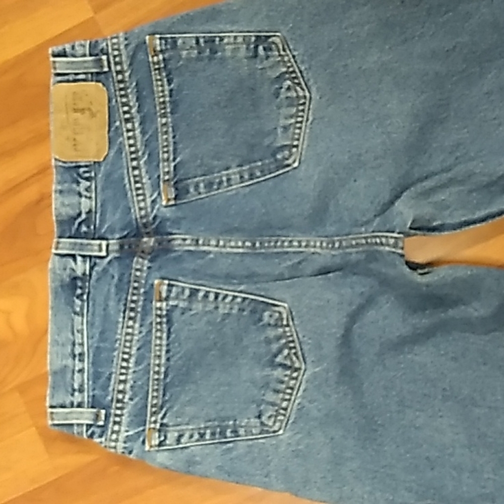 SOLD: vintage Gap Blue Jeans high-waisted button fly bootcut jeans - Picture 7 of 8